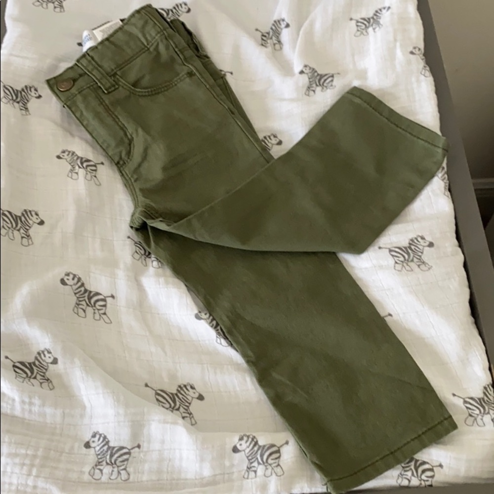 Green infant jeans